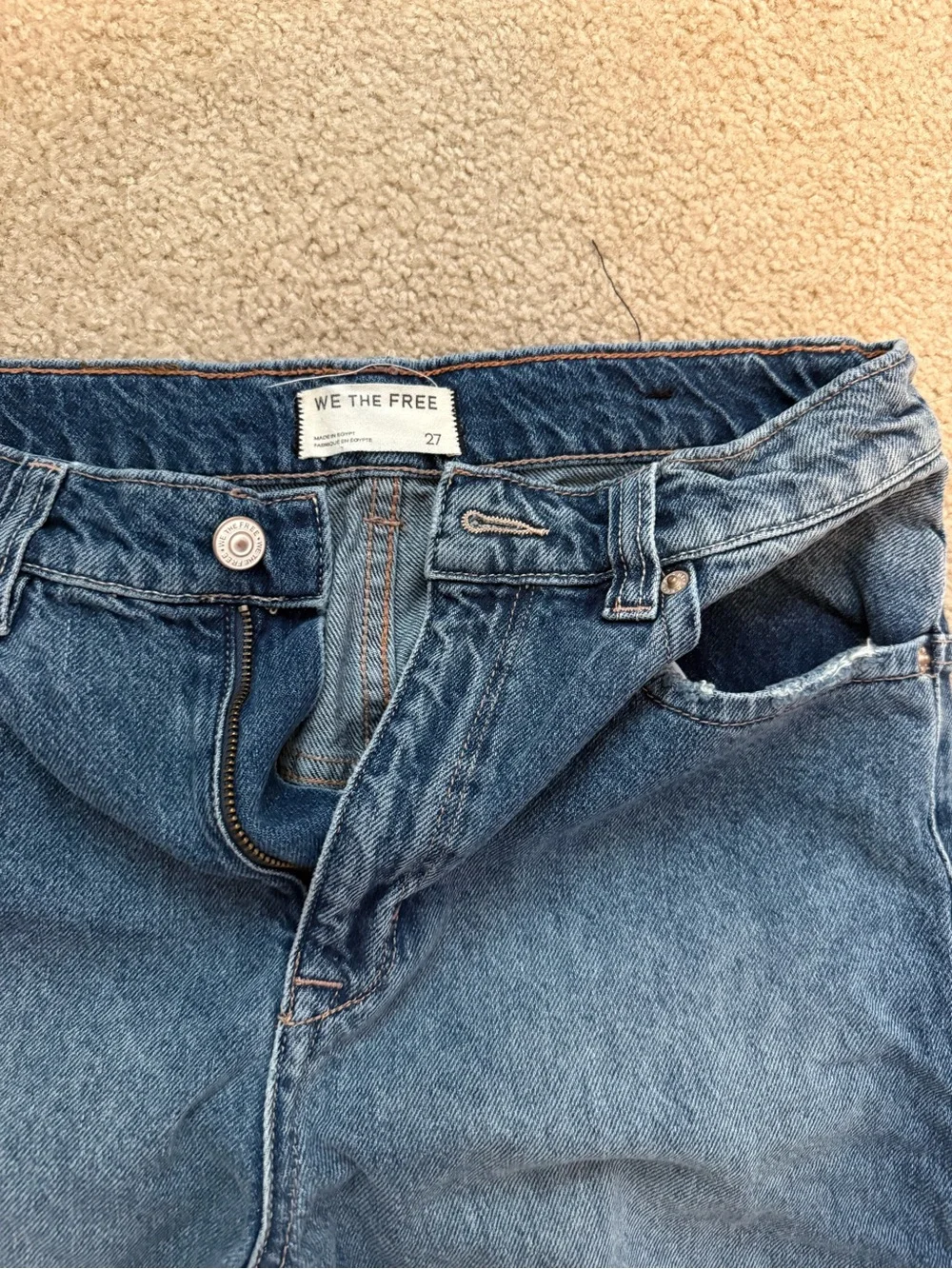 Free People Blue Flare Jeans
